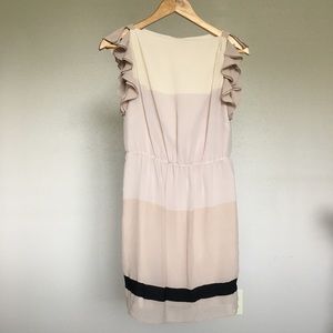 LOFT Colorblock Ruffle dress